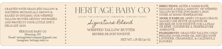 Whipped Tallow Butter - Signature Blend